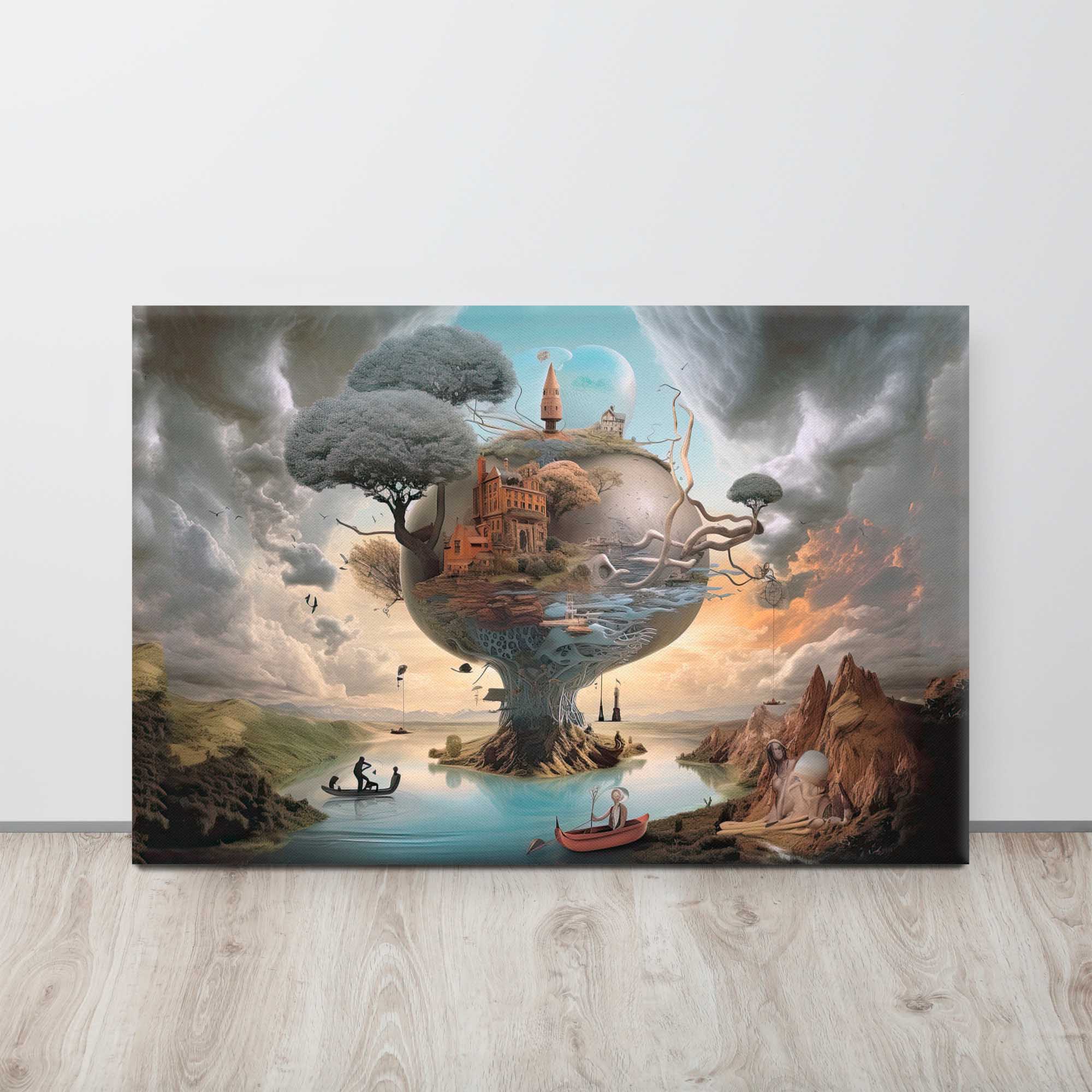 Fantastical Spaces - Surreal Landscape on Canvas