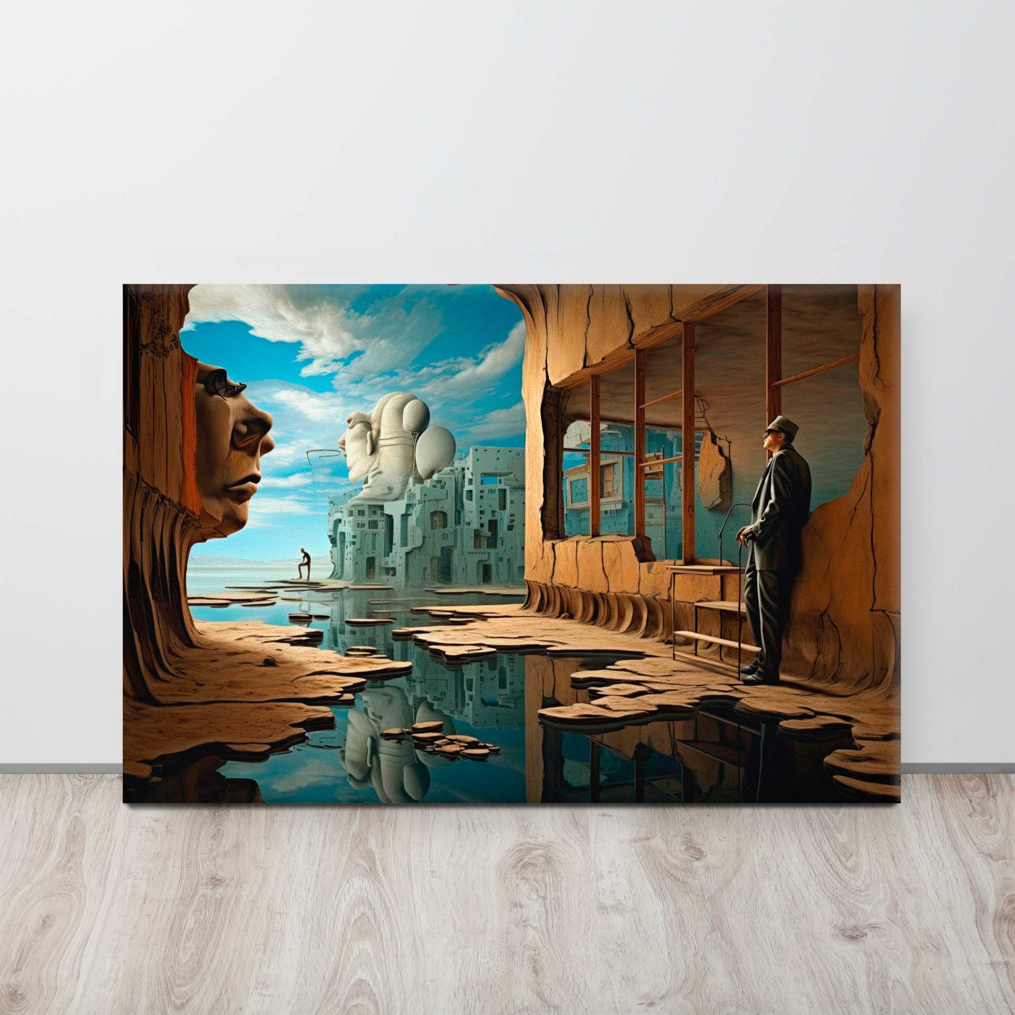 Beyond the Veil - Surreal Canvas Painting