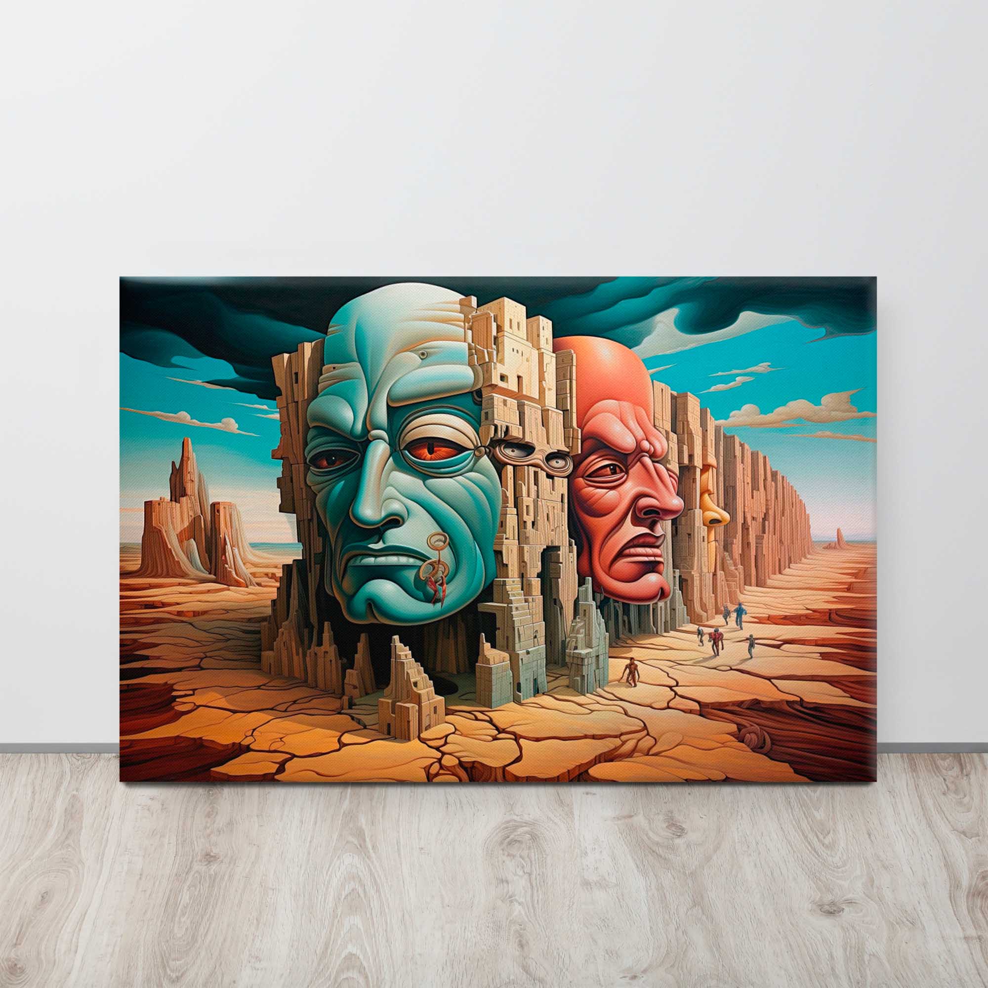 Dreamscape Whispers - Surreal Canvas Artwork