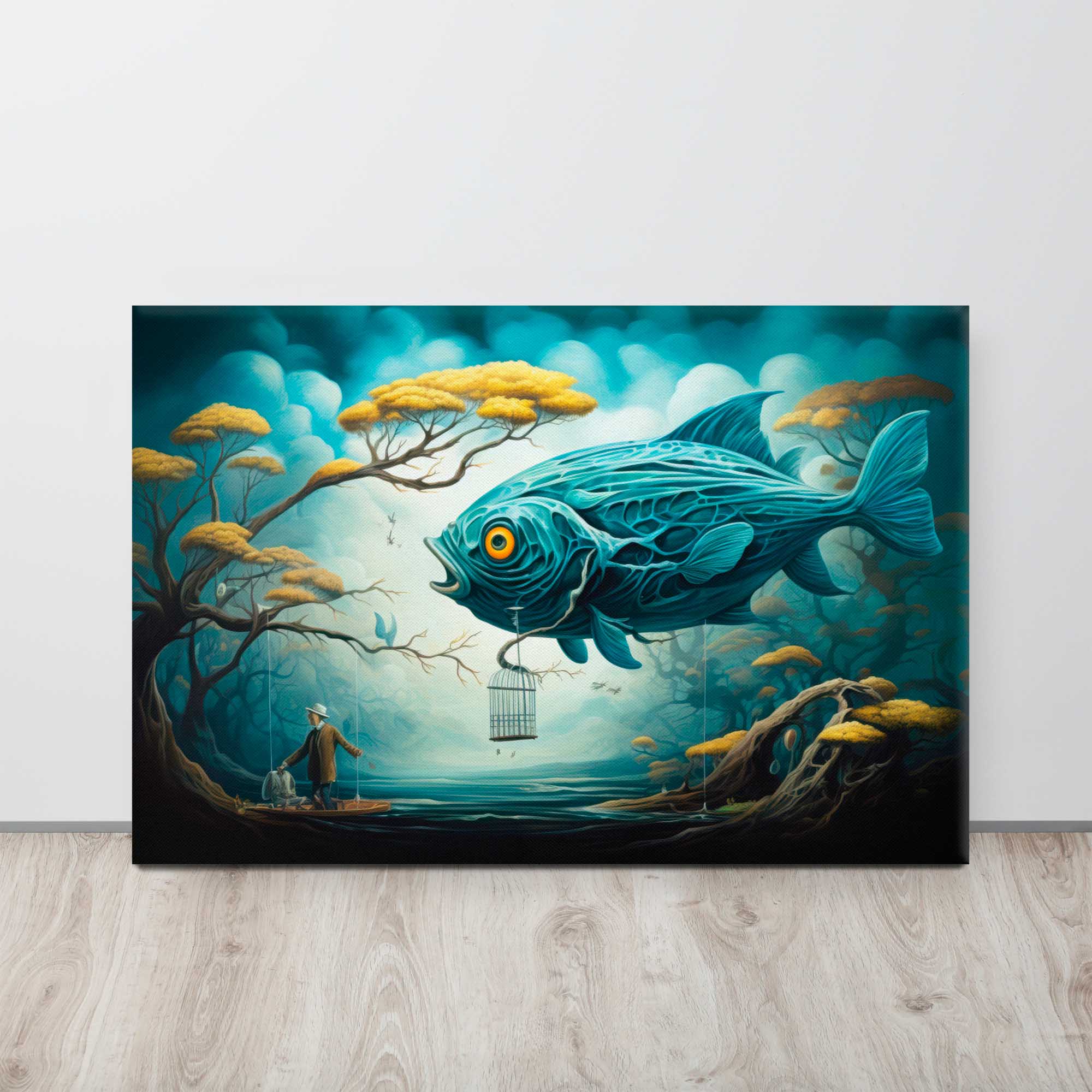 Beneath the Surface - Surreal Canvas Painting