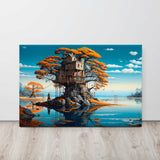 Dreamscape Whispers - Surreal Canvas Artwork