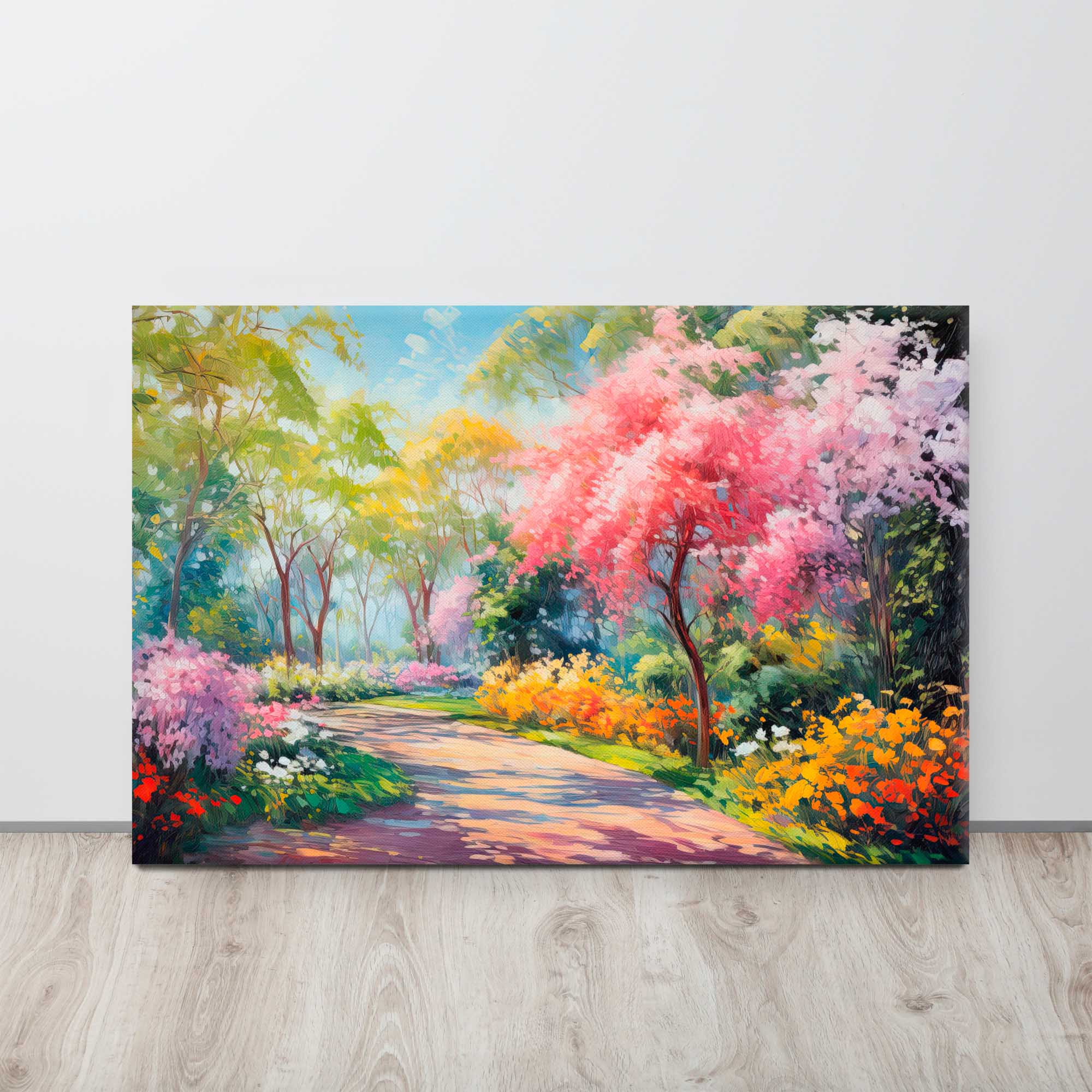 Beautiful Garden Painting - Floral Atmosphere Art