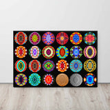Dynamic Circle Art Composite - Mixed Media Artwork Pattern
