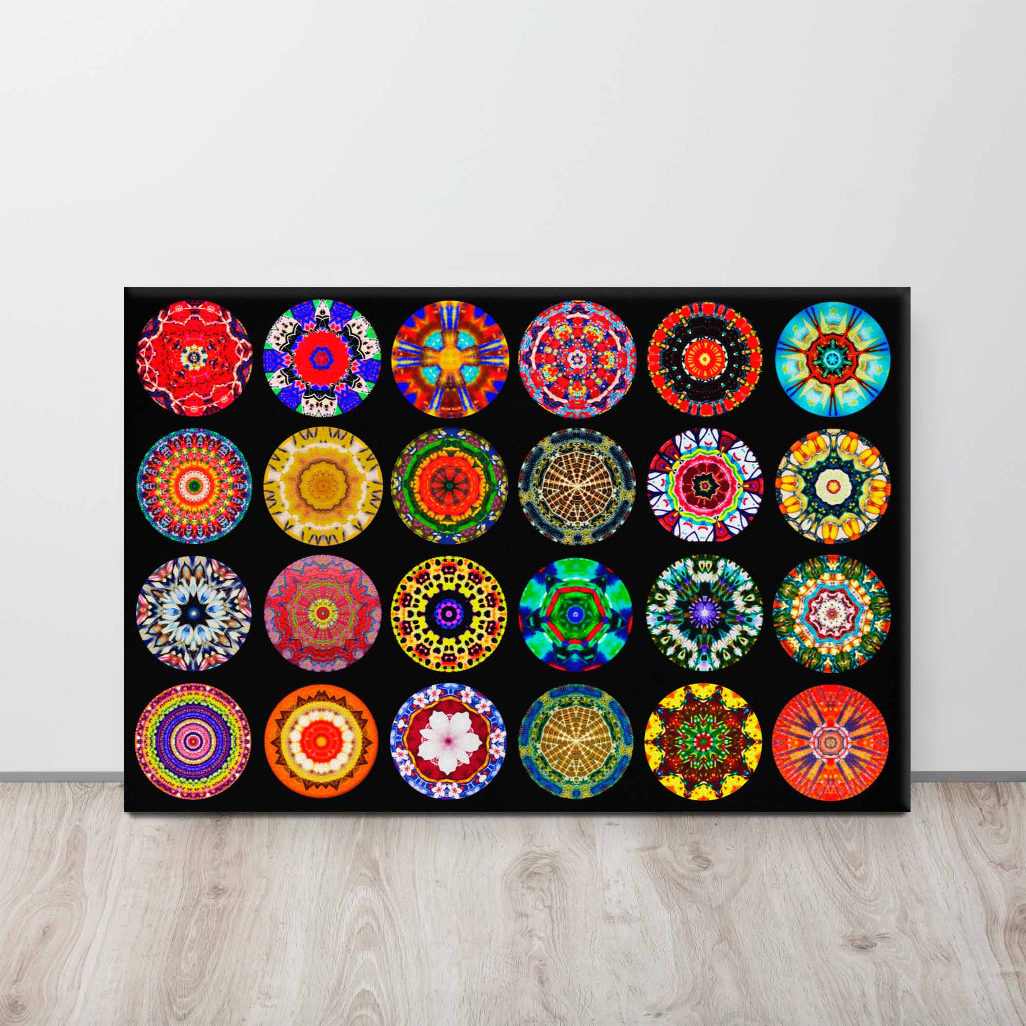 Mandala Artworks Composite - Pattern of Mixed Media Mandalas