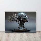 Silent Reflections - Resin Sculpture in Canvas