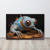 Toad Icon in Glass and Resin - Sculpture Canvas Print
