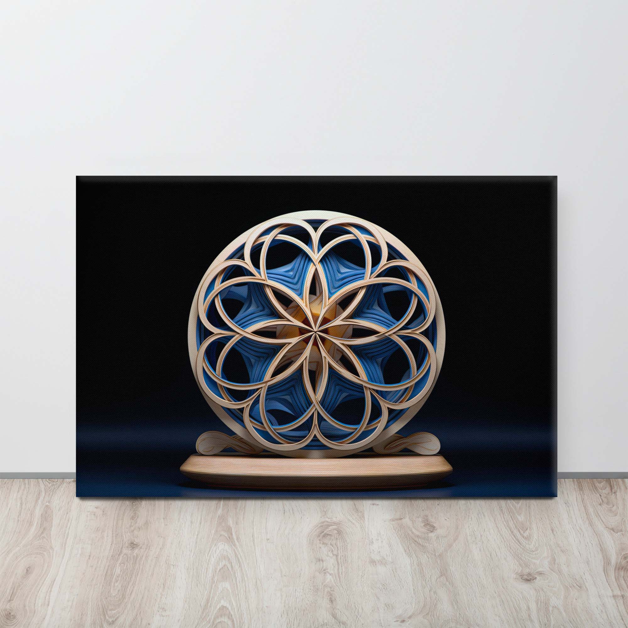 Flower of Life - Sacred Sculpture on Canvas