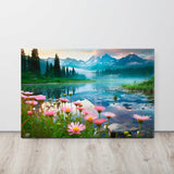 An Ethereal Spring - Wildflowers and Misty Lake