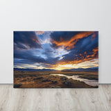 Tranquil Sunset Mountain Valley - Breathtaking Canvas Print