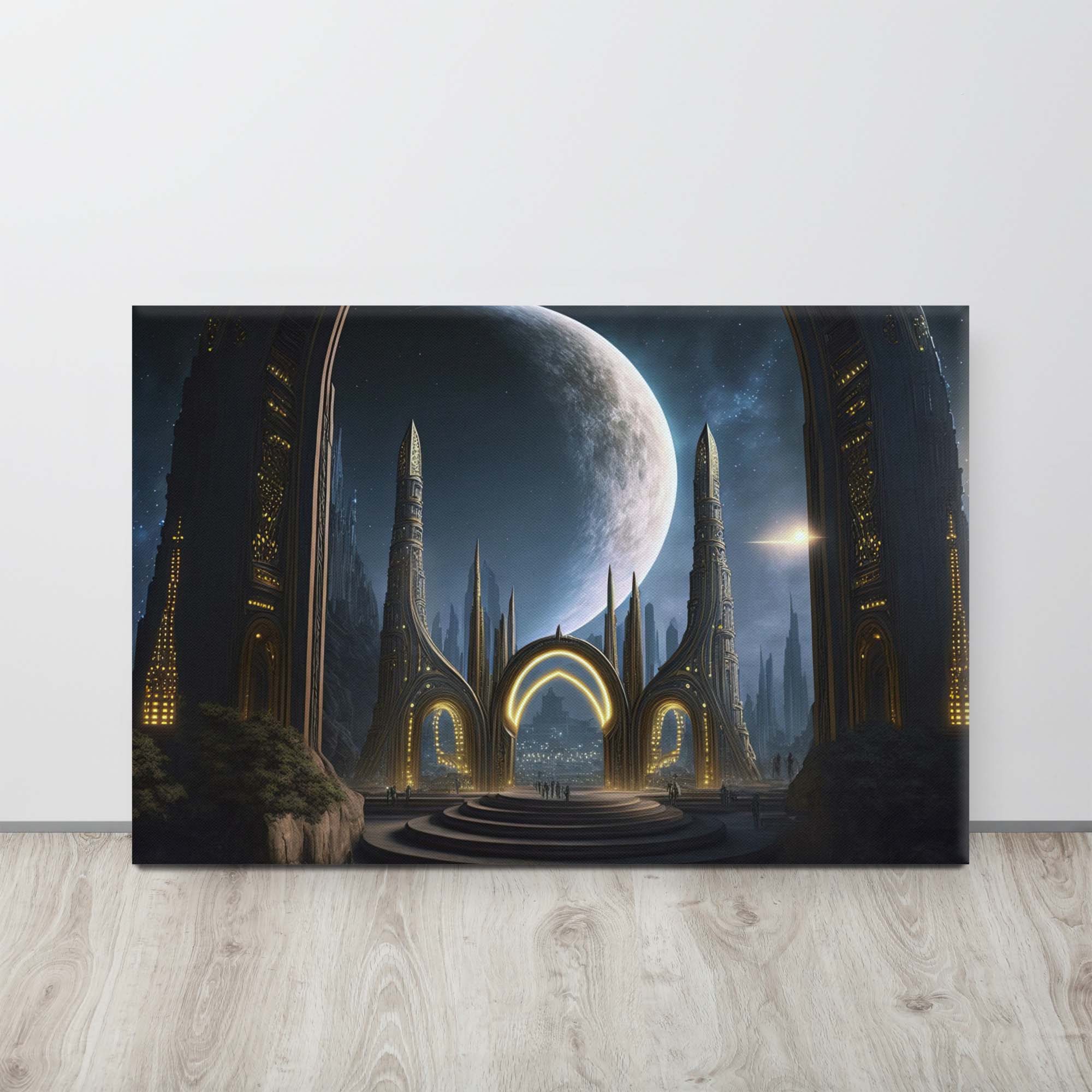 Frequency Ascendance Canvas Print
