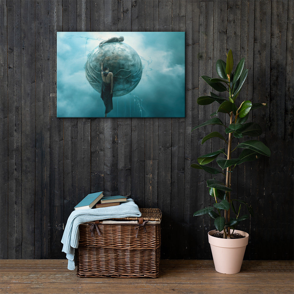 Ethereal Sphere of the Cosmic Mythos - Canvas Painting