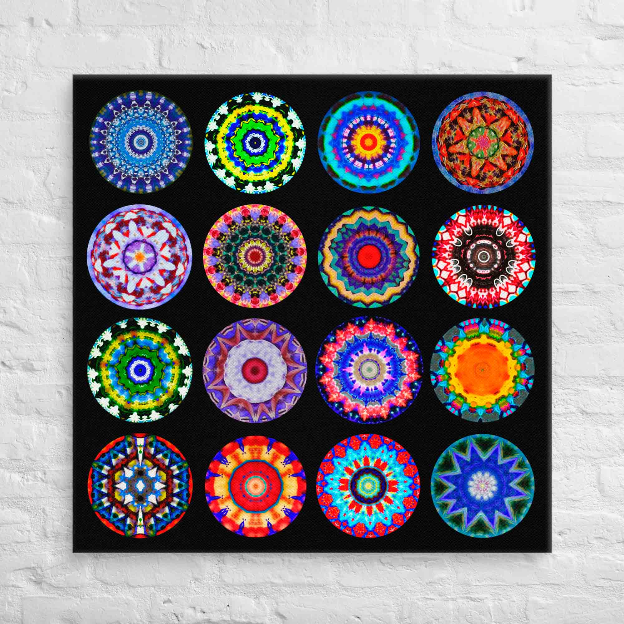 Beautiful Circle Art Composite Canvas - Individual Mandalas Pattern