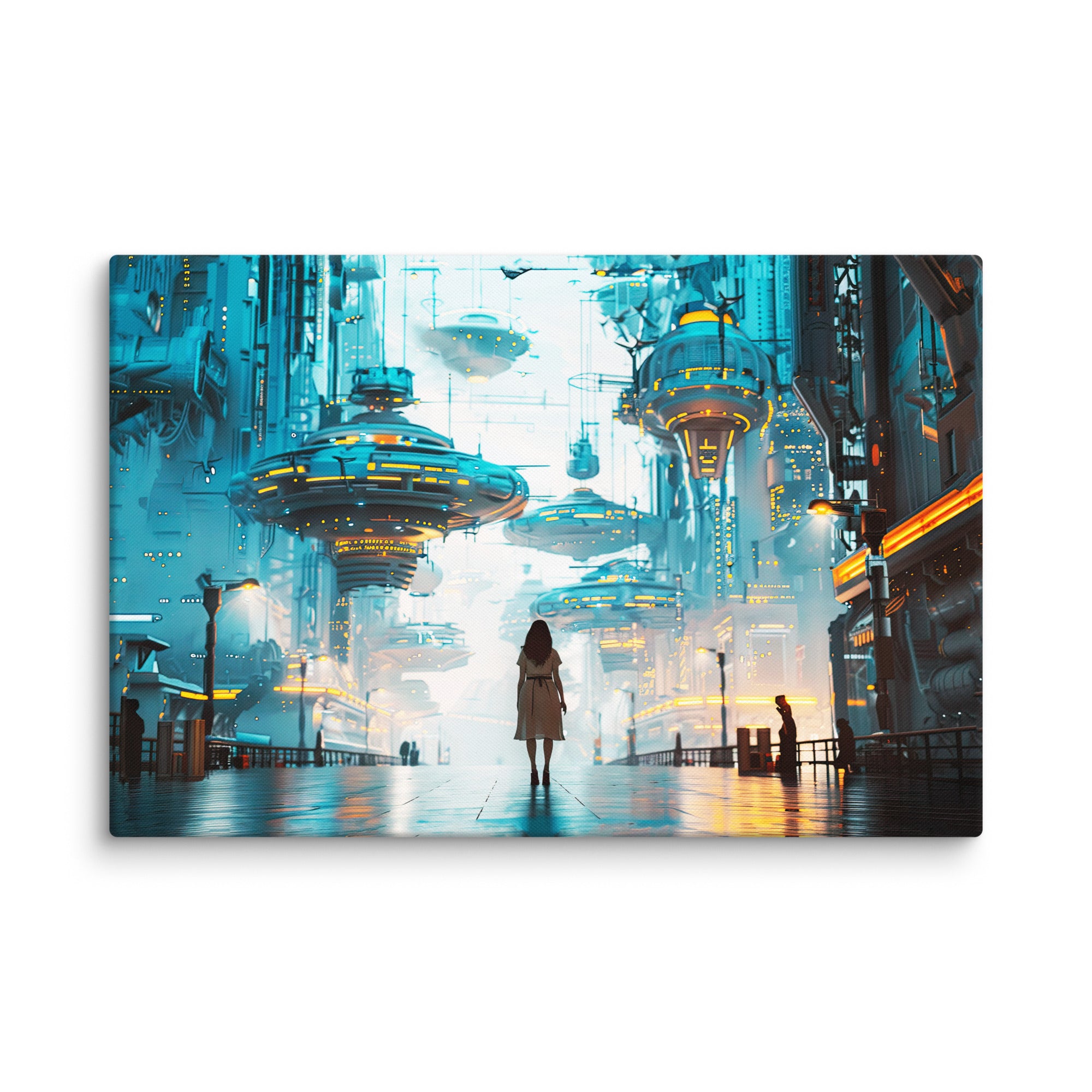 Sky Night Visitors - Fantasy Canvas Art