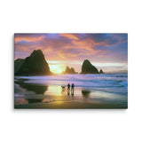 coastal serenity canvas print, ocean beach photography, serene coast wall art, beach photography canvas
