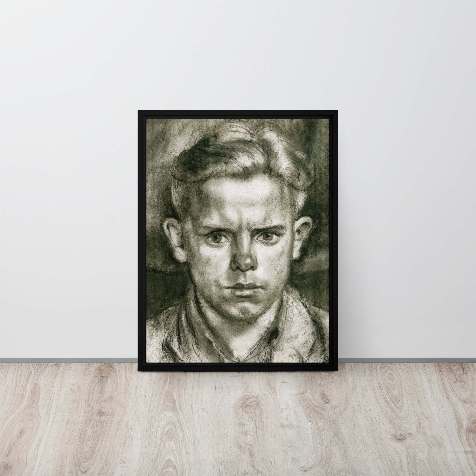 Portrait of a Young Rebel - Framed Canvas