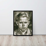 Portrait of a Young Rebel - Framed Canvas
