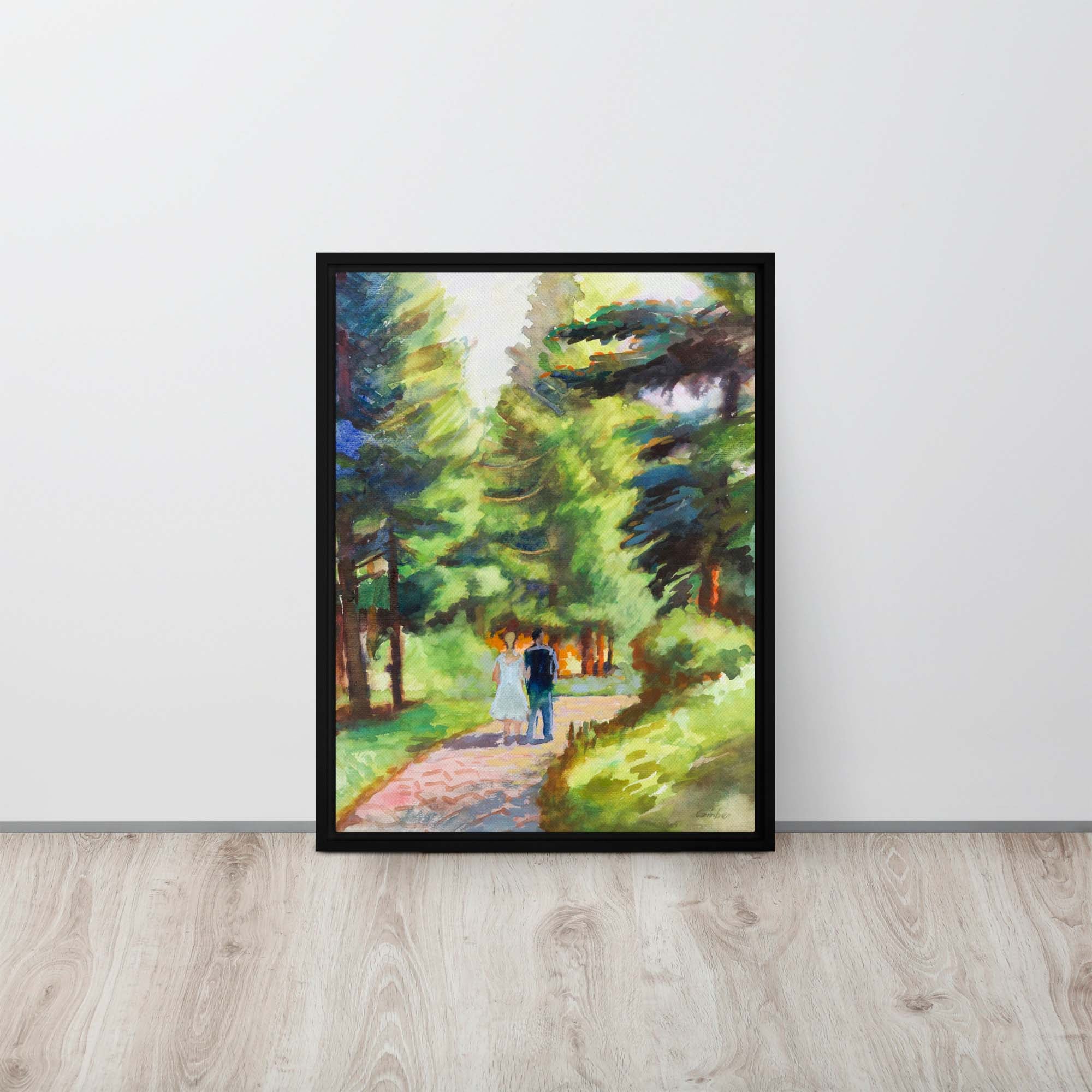 Gateway to Beautiful Grounds - Framed canvas