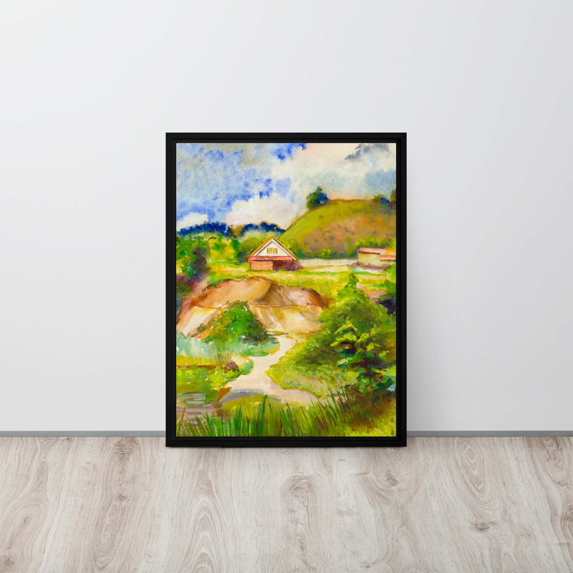 Serenity in Nature - Countryside Framed canvas