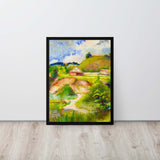 Serenity in Nature - Countryside Framed canvas