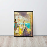 Timeless Scenes - Digitized Reveries Framed canvas