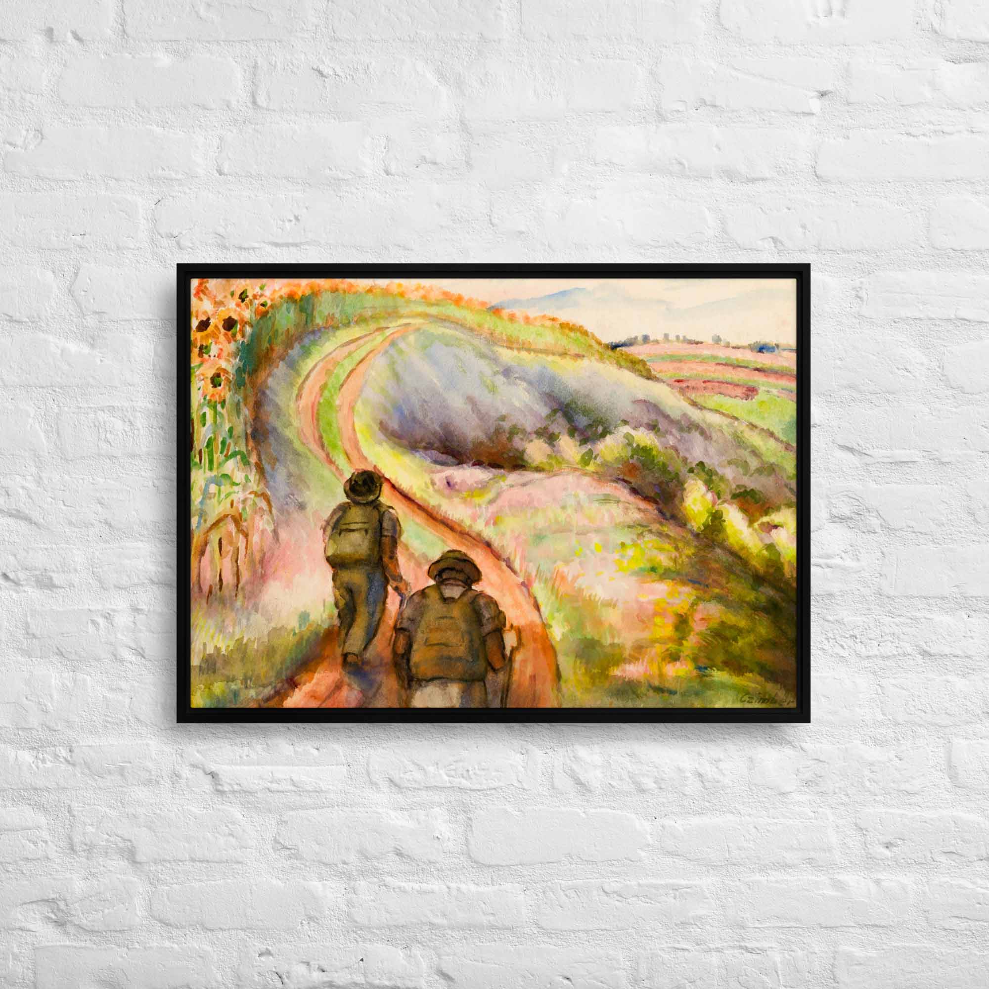 Rural Life Painting - Scenic Landscape Painting