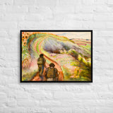 Rural Life Painting - Scenic Landscape Painting