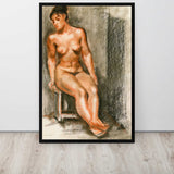 The Art of Vulnerability - Nude Studies Framed canvas