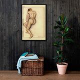 Naked Truth - The Essence of Emotion Framed canvas