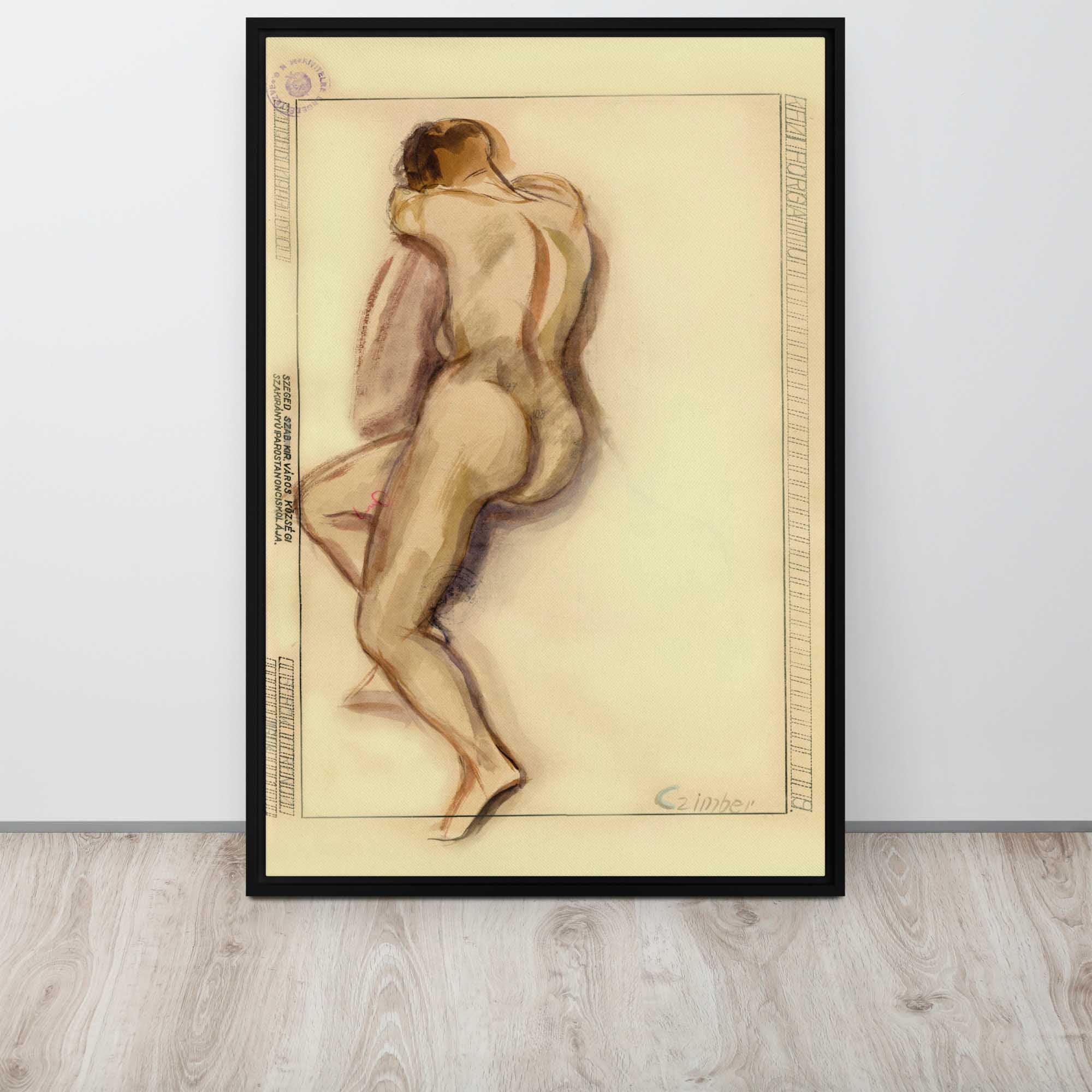 Naked Truth - The Essence of Emotion Framed canvas