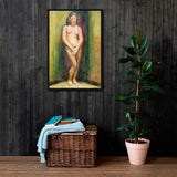 Bare Essence - Capturing Mid-Century Beauty Framed canvas