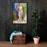 Vulnerability Being Nude - Studies in Women  Framed canvas