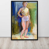 Vulnerability Being Nude - Studies in Women  Framed canvas
