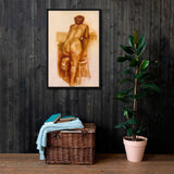 Sensual Simplicity - Embracing the Human Figure Framed canvas