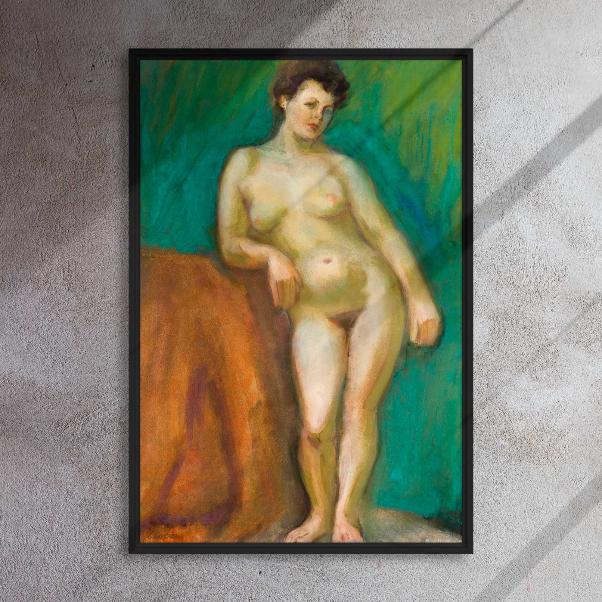 Timeless Curves - A Study in Mid-Century Form Framed canvas