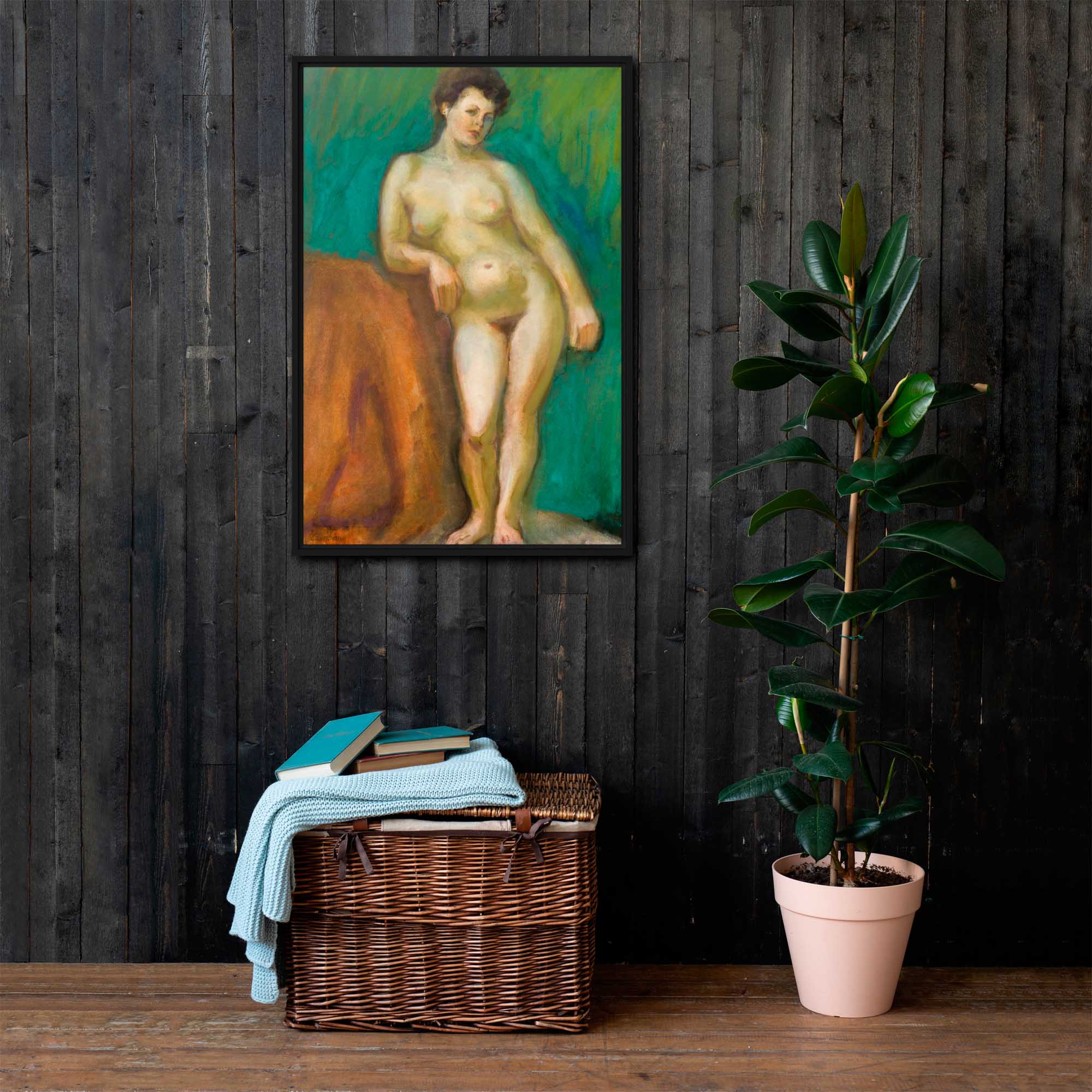 Timeless Curves - A Study in Mid-Century Form Framed canvas