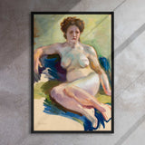 Naked Truth -The Essence of Mid-Century Emotion Framed canvas