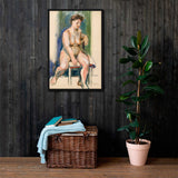 The Essence of Femininity - Nude Studies Framed canvas