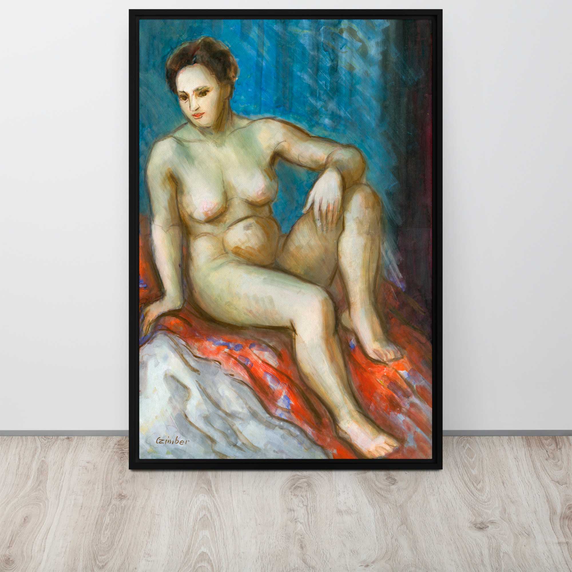 Figures of Strength and Grace - Nude Portraits Framed canvas