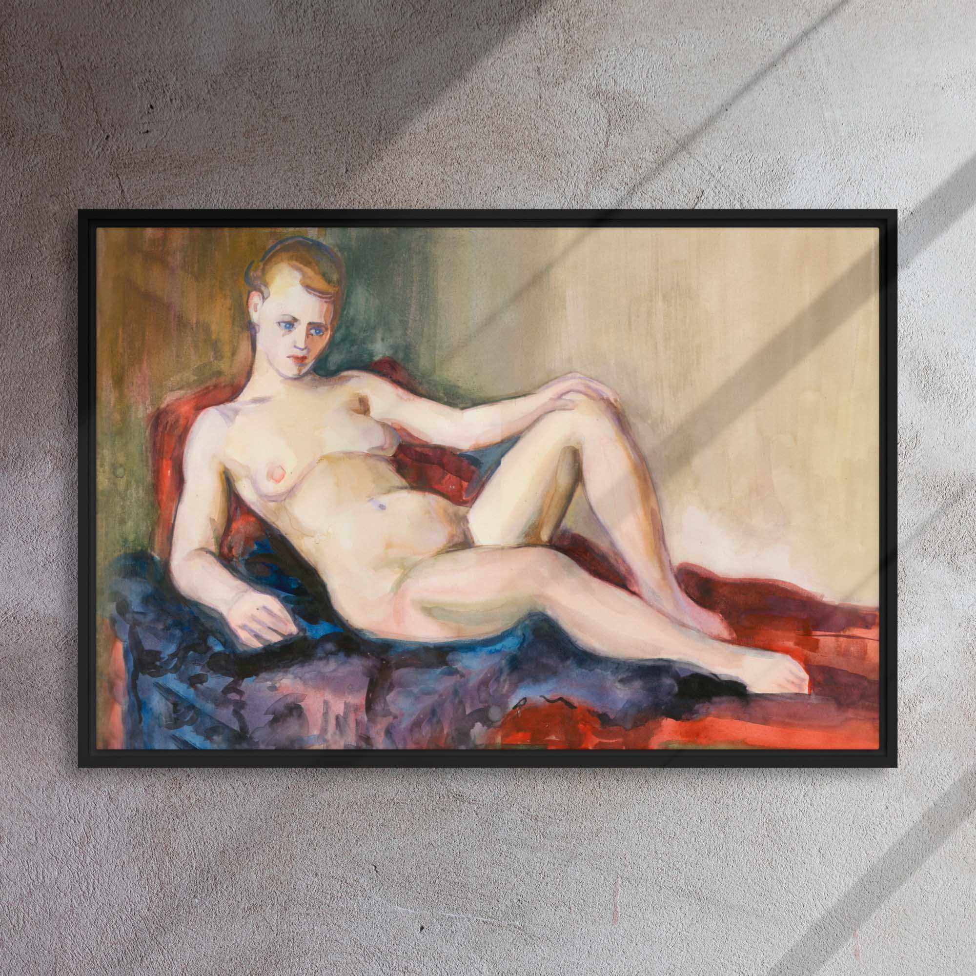 Renaissance of the Body - Nude from a Hungarian Master on Framed canvas