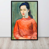 Faces of Aspiration Vintage Portrait Framed canvas