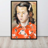 Tapestry of Townsfolk - Framed canvas
