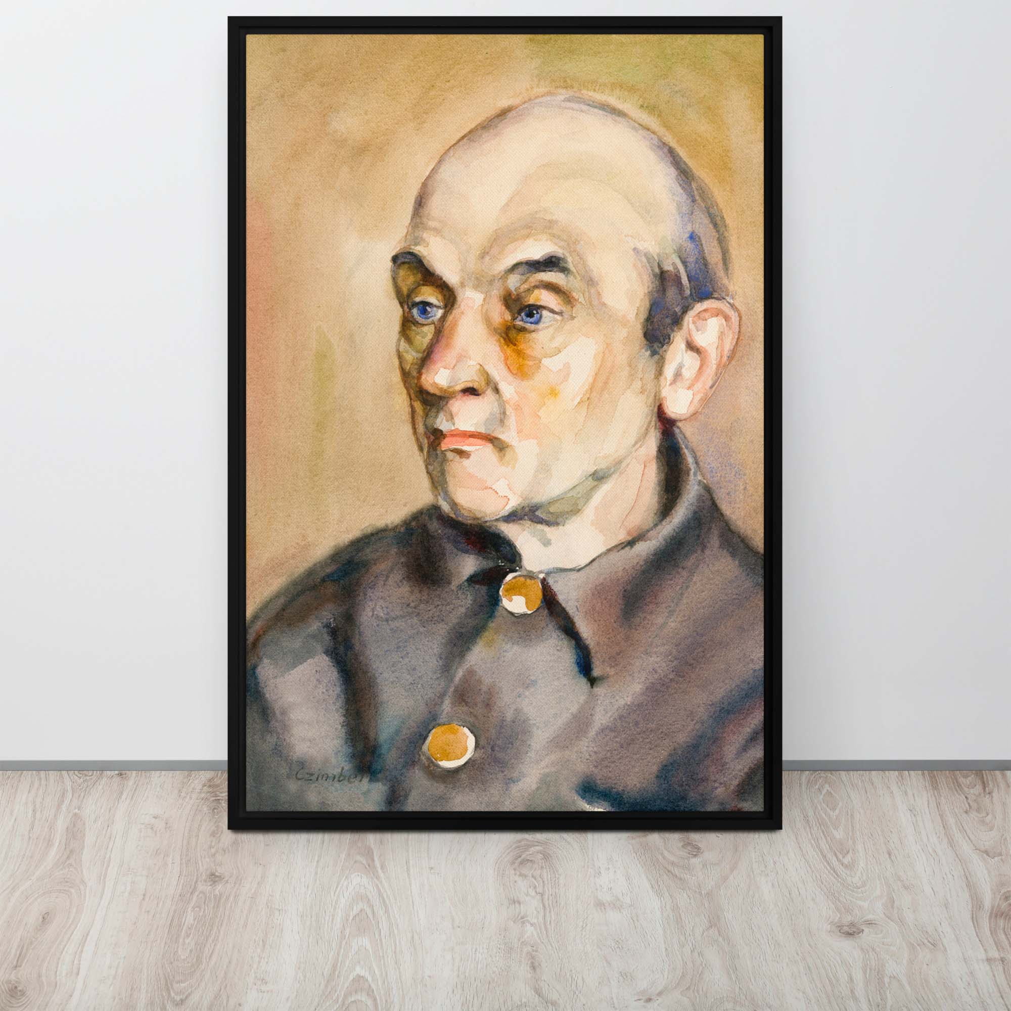 Faces of a Recovering Europe - Midcentury Portrait Framed canvas