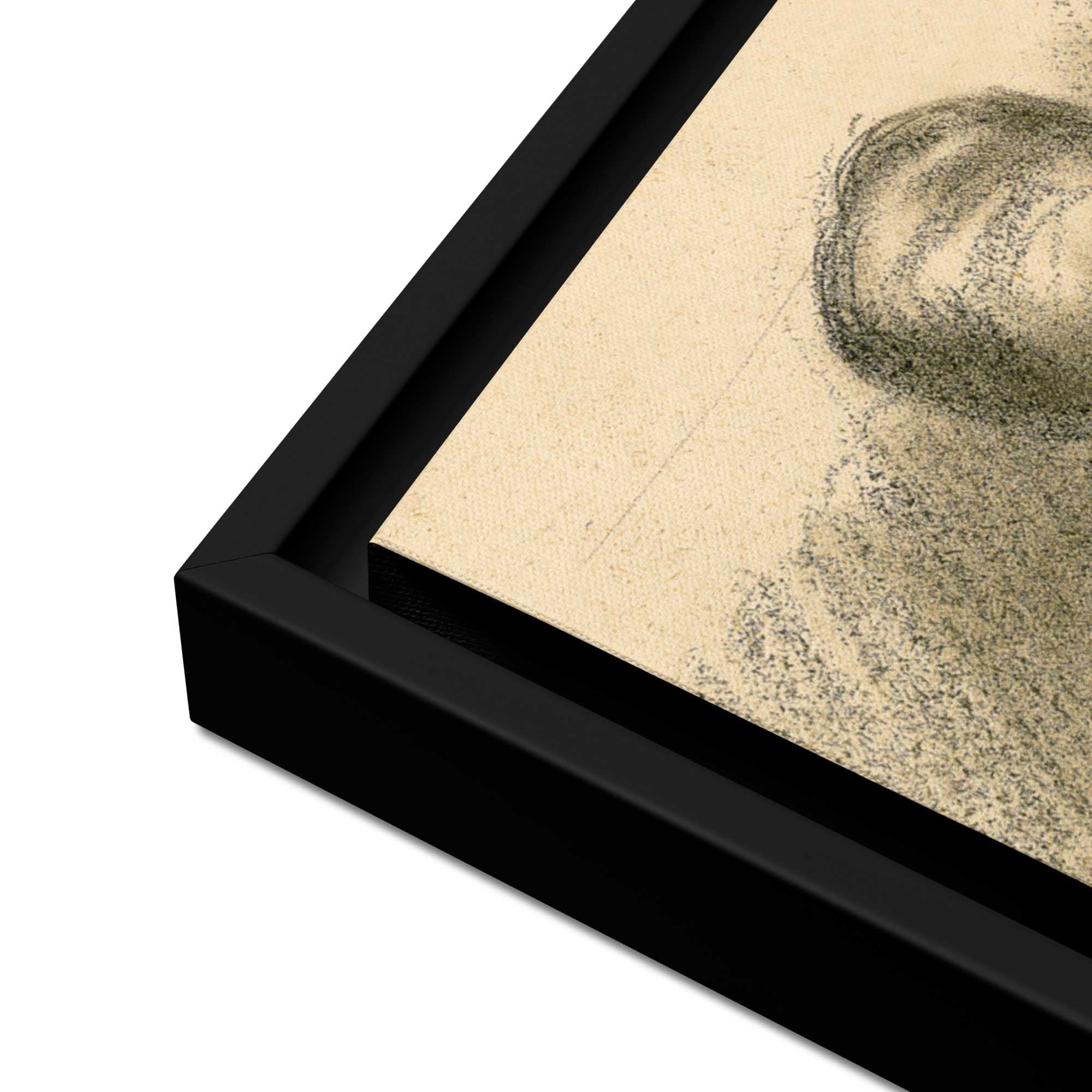 Fluid Grace - Nude Drawing on*Framed canvas