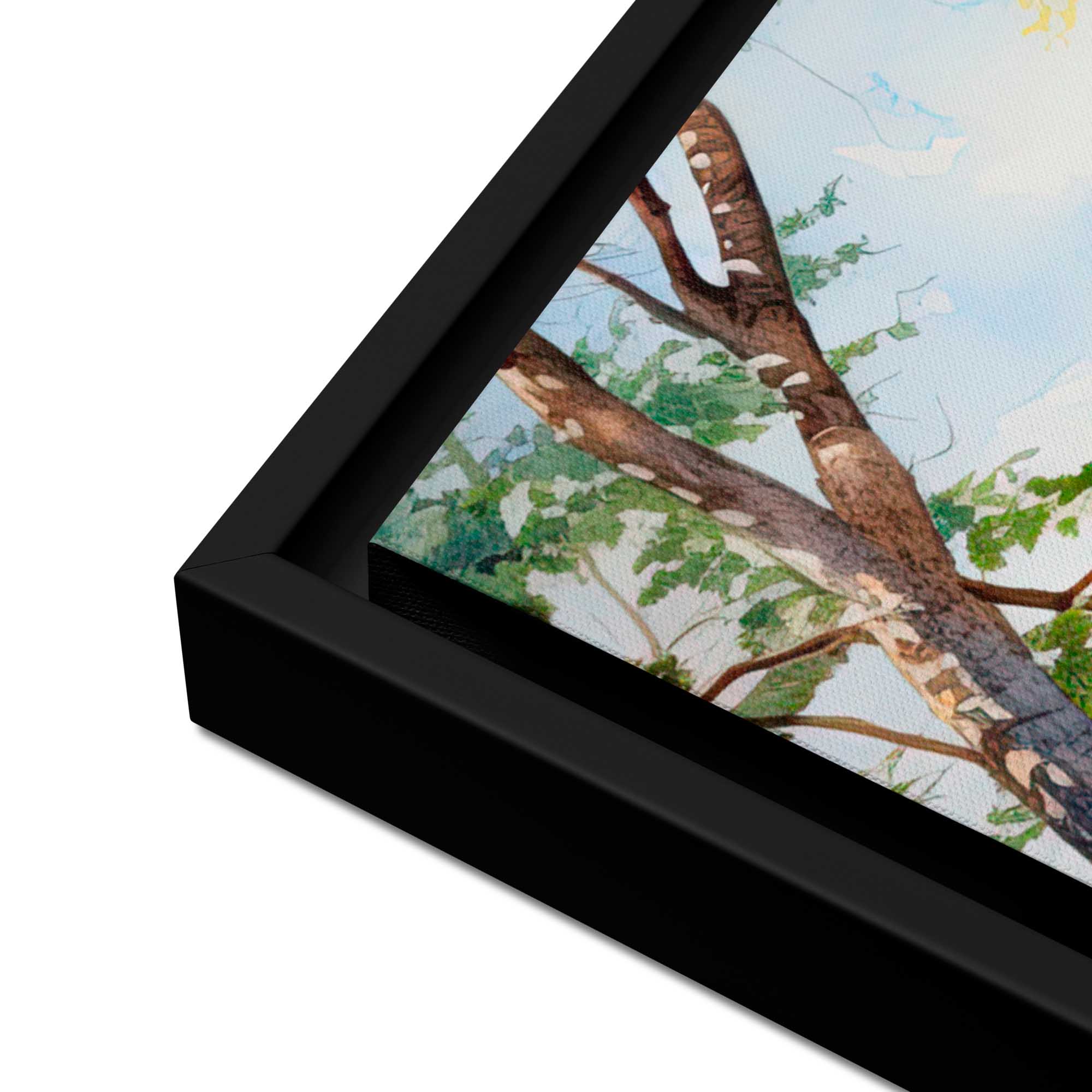 Wandering Through Flora Framed canvas